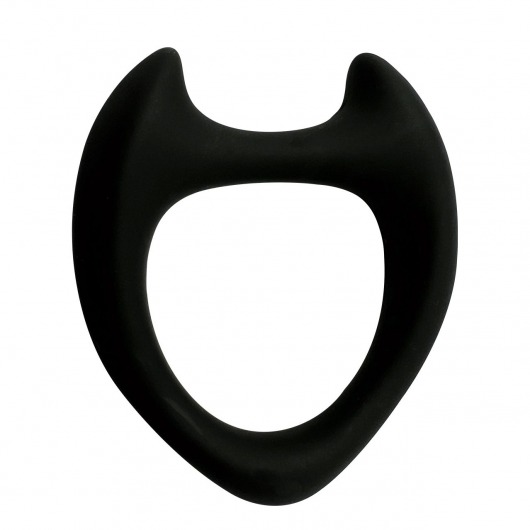 Черное эрекционное кольцо с рожками Wooomy Toro M - Adrien Lastic - в Сызрани купить с доставкой