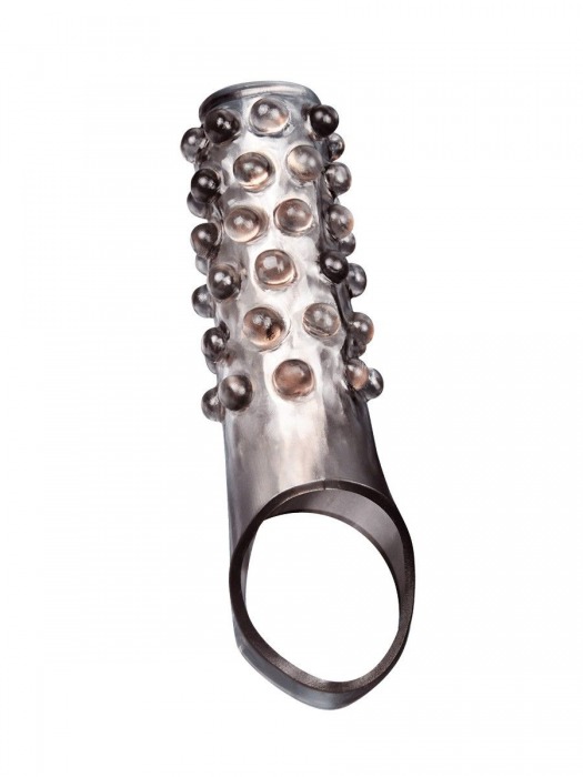 Дымчатая насадка на пенис с выпуклостями - 11 см. - Sex Expert - в Сызрани купить с доставкой