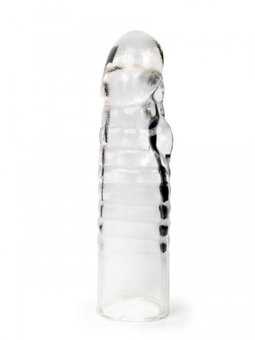 Прозрачная закрытая насадка на член - 15 см. - Sex Expert - в Сызрани купить с доставкой
