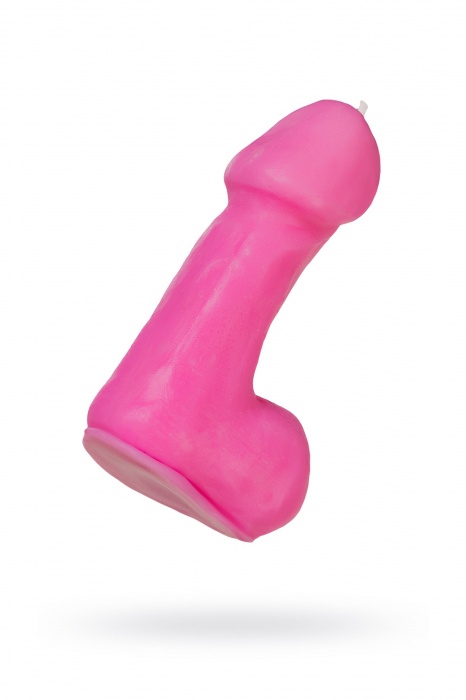 Розовая свеча в форме пениса - 47 гр. - Pecado - купить с доставкой в Сызрани