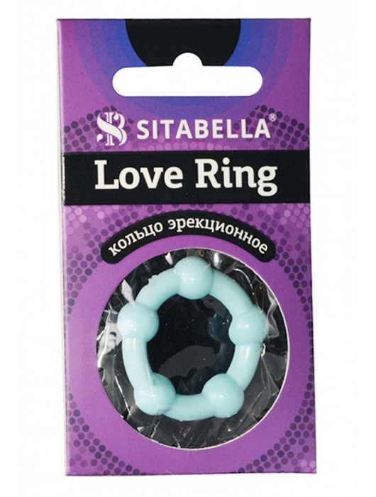 Цветное эрекционное кольцо Love Ring с бусинами - Sitabella - в Сызрани купить с доставкой