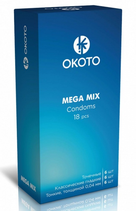 Презервативы OKOTO Mega Mix - 18 шт. - Sitabella - купить с доставкой в Сызрани