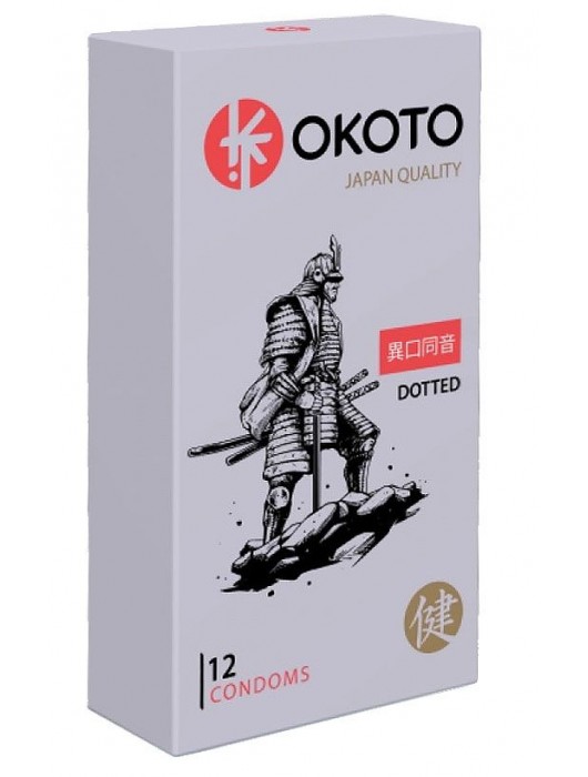 Точечные презервативы OKOTO Dotted - 12 шт. - Sitabella - купить с доставкой в Сызрани