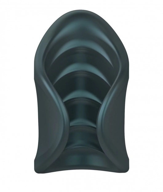 Серый сквозной мастурбатор с вибрацией Manwan Starter - Manwan - в Сызрани купить с доставкой