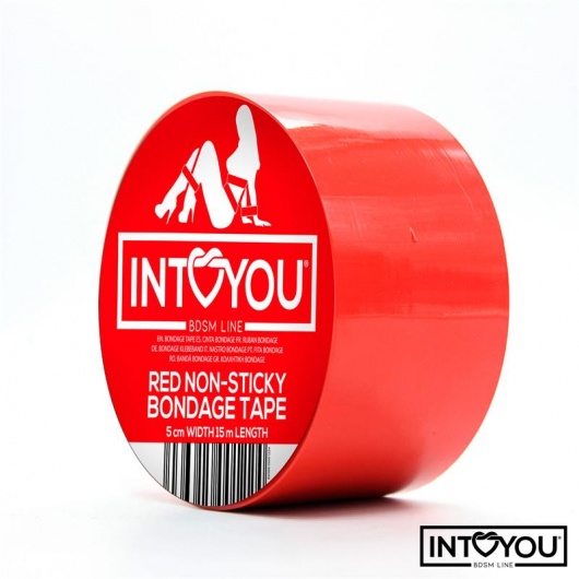 Красный скотч для фиксации Non-Sticky Bondage Tape - 15 м. - Intoyou - купить с доставкой в Сызрани