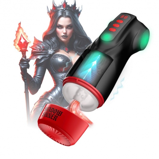 Интерактивный мастурбатор Raven с вакуумом, вибрацией и подсветкой - Shots Media BV - в Сызрани купить с доставкой