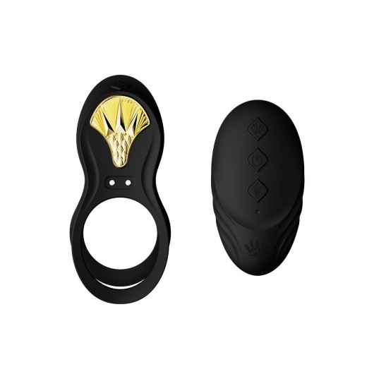 Черное эрекционное виброкольцо Bayek с пультом ДУ - Zalo - в Сызрани купить с доставкой