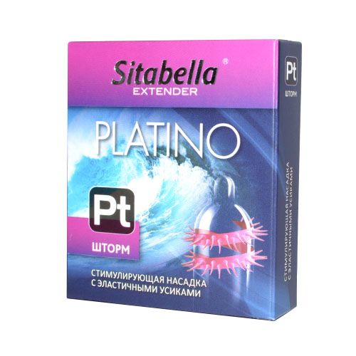 Стимулирующая насадка со спиралью из усиков Platino  Шторм - Sitabella - купить с доставкой в Сызрани