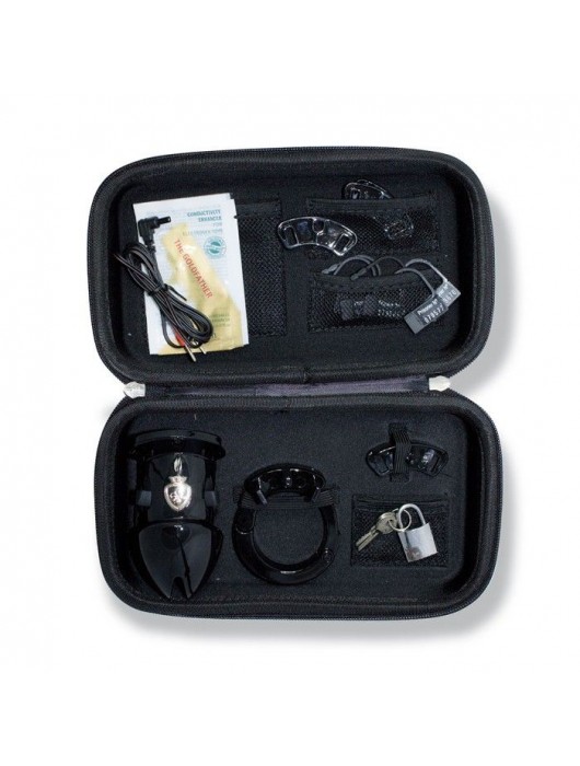 Пояс верности с электростимуляцией Mystim Pubic Enemy No1 Black Edition - MyStim - купить с доставкой в Сызрани