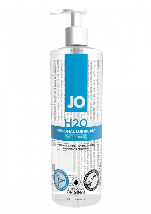 Лубрикант на водной основе JO Personal Lubricant H2O с дозатором - 480 мл. - System JO - купить с доставкой в Сызрани