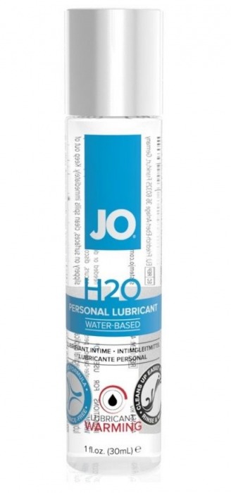 Возбуждающий лубрикант на водной основе JO Personal Lubricant H2O Warming - 30 мл. - System JO - купить с доставкой в Сызрани