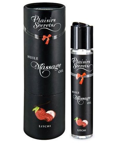 Массажное масло с ароматом личи Huile de Massage Gourmande Litchi - 59 мл. - Plaisir Secret - купить с доставкой в Сызрани
