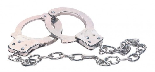 Наручники из металла с длинной цепочкой CHROME HANDCUFFS METAL HANDCUFFS W. KEY - NMC - купить с доставкой в Сызрани