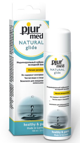 Нейтральный лубрикант на водной основе pjur MED Natural glide - 100 мл. - Pjur - купить с доставкой в Сызрани