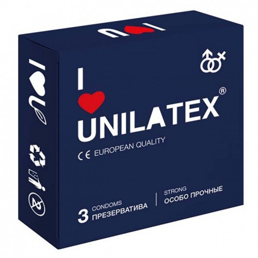 Ультрапрочные презервативы Unilatex Extra Strong - 3 шт. - Unilatex - купить с доставкой в Сызрани