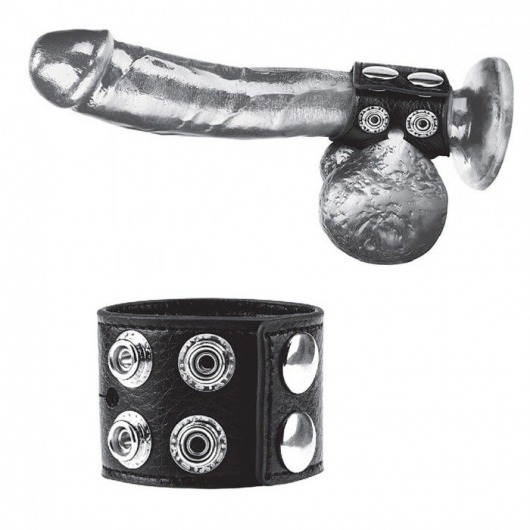 Ремень на член и мошонку 1.5  Cock Ring With Ball Strap - BlueLine - купить с доставкой в Сызрани