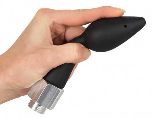 Чёрная анальная насадка для душа Anal Douche Rear Splash - Orion - купить с доставкой в Сызрани