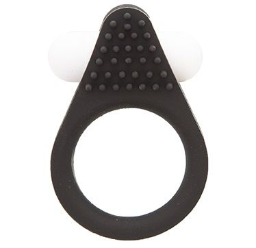 Чёрное эрекционное кольцо LIT-UP SILICONE STIMU RING 1 BLACK - Dream Toys - в Сызрани купить с доставкой