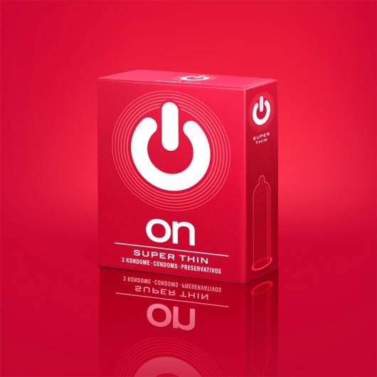 Супертонкие презервативы ON) Super Thin - 3 шт. - ON) - купить с доставкой в Сызрани