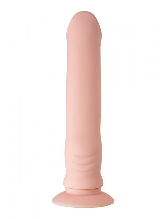 Двойной фаллоимитатор с присоской и съемной вибропулей - 19 см. - A-toys