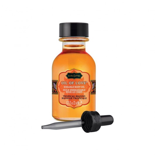 Масло для ласк с ароматом манго Oil of Love Tropical Mango - 22 мл. - Kama Sutra - купить с доставкой в Сызрани