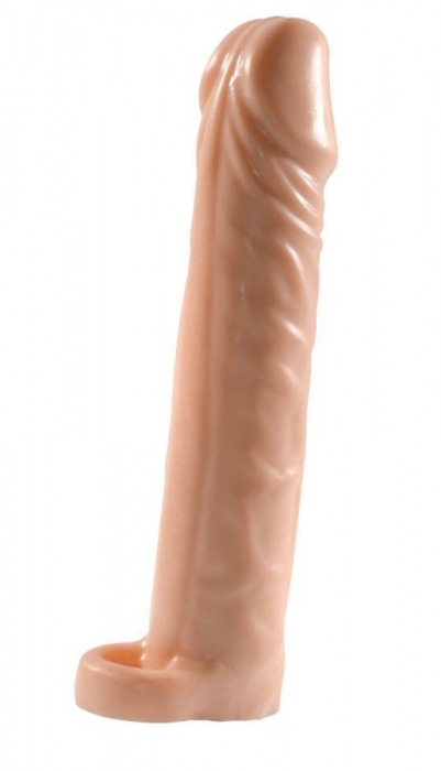 Телесная насадка-удлинитель Extension sleeve с подхватом - 17 см. - Sitabella - в Сызрани купить с доставкой