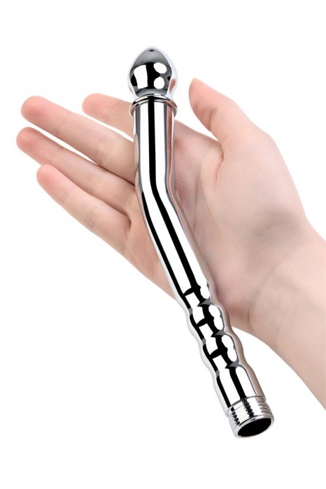 Металлический анальный душ с тремя насадками - ToyFa - купить с доставкой в Сызрани