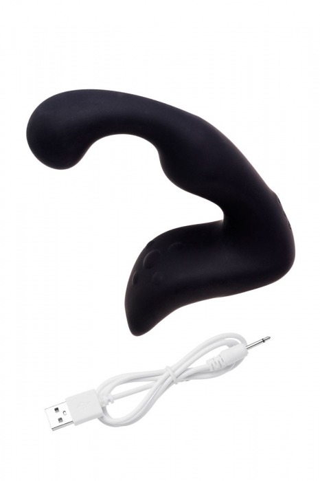 Чёрный изогнутый вибростимулятор простаты Erotist - Erotist Adult Toys - в Сызрани купить с доставкой