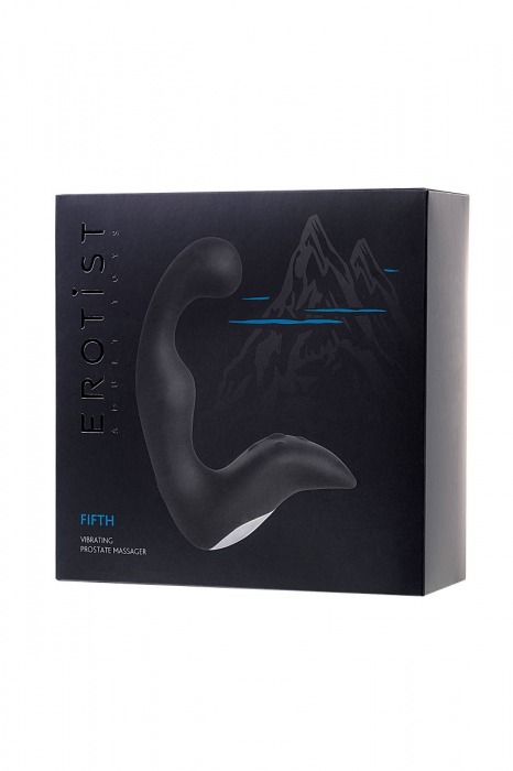 Чёрный изогнутый вибростимулятор простаты Erotist - Erotist Adult Toys - в Сызрани купить с доставкой