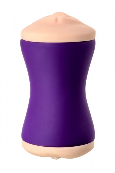 Двухсторонний мастурбатор JOS YARA в фиолетовой колбе - JOS - в Сызрани купить с доставкой