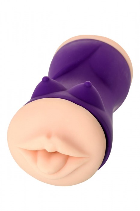 Двухсторонний мастурбатор JOS YARA в фиолетовой колбе - JOS - в Сызрани купить с доставкой