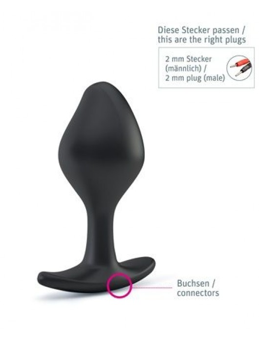 Анальная пробка Rocking Force S для электростимуляции - 9,5 см. - MyStim - купить с доставкой в Сызрани