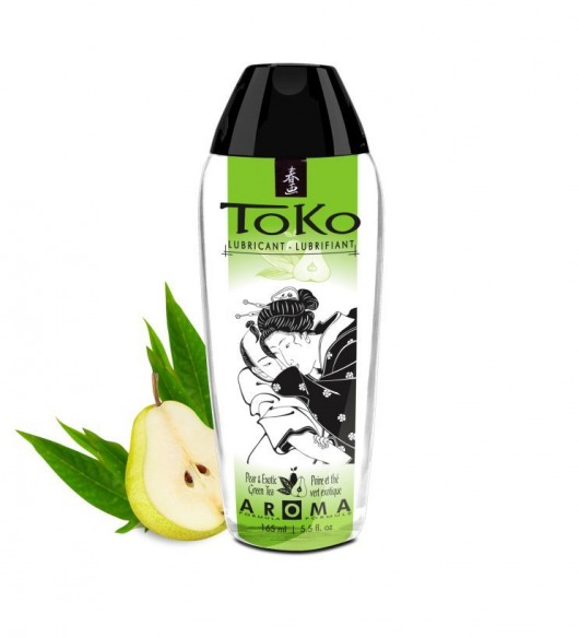 Интимный гель TOKO Pear   Exotic Green Tea с ароматом груши и зеленого чая - 165 мл. - Shunga - купить с доставкой в Сызрани