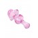 Розовая фигурная анальная втулка - 9,8 см. - Sexus в Сызрани Розовая фигурная анальная втулка - 9,8 см. - Sexus