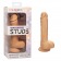 Телесный фалоимитатор Dual Density Silicone Studs - 17,75 см. - California Exotic Novelties