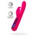 Ярко-розовый вибратор с клиторальной стимуляцией Rablock - 23,5 см. - ToyFa купить в Сызрани с доставкой в Orgasmix.ru Ярко-розовый вибратор с клиторальной стимуляцией Rablock - 23,5 см. - ToyFa