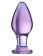 Стеклянная анально-вагинальная пробка - 11 см. - Sexus купить с доставкой в интернет-магазине Orgasmix в Сызрани Стеклянная анально-вагинальная пробка - 11 см. - Sexus