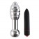 Серебристая анальная пробка OH T2 с рёбрышками и вибрацией - 17 см. - DIOGOL в Сызрани Серебристая анальная пробка OH T2 с рёбрышками и вибрацией - 17 см. - DIOGOL