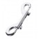 Серебристый двухсторонний карабин TOYFA Metal - ToyFa - купить с доставкой в Сызрани